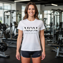 Minimalistisches personalisiertes Mama-Name-T-Shir