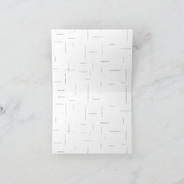 Minimalistisches personalisiertes Ordnerset Dankeskarte