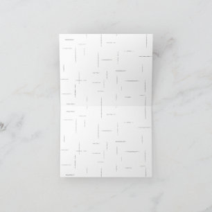 Minimalistisches personalisiertes Ordnerset Dankeskarte