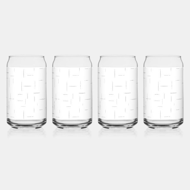 Minimalistisches personalisiertes Ordnerset Dosenglas (Vorderseite)
