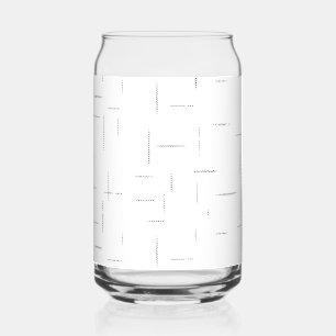 Minimalistisches personalisiertes Ordnerset Dosenglas
