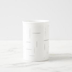 Minimalistisches personalisiertes Ordnerset Prozellantasse