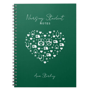 Minimalistisches personalisiertes Studienbuch für  Notizblock