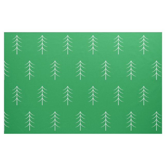 Minimalistisches Pine Tree Green Holiday Fabric Stoff (Fat Quarter (45,7 x 55,9 cm))