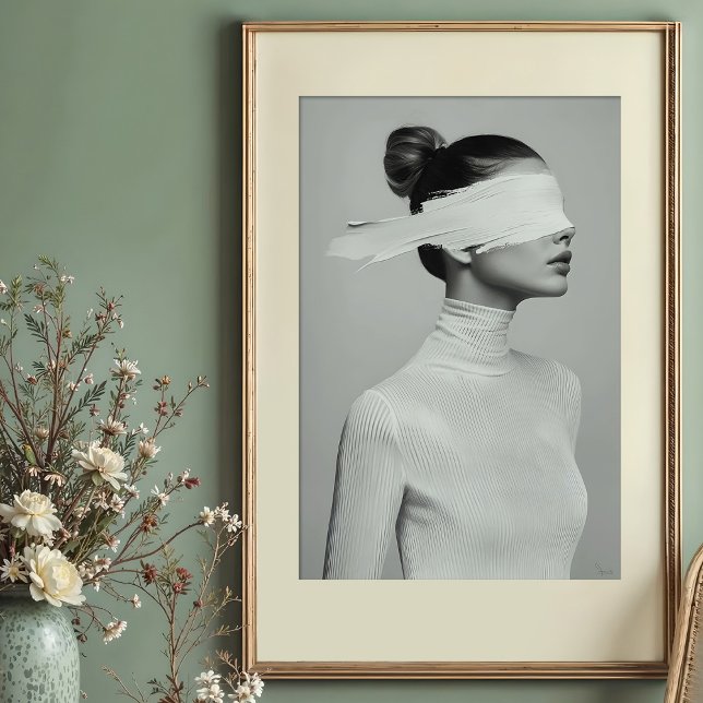 Minimalistisches Portrait Abstrakt Poster (Von Creator hochgeladen)