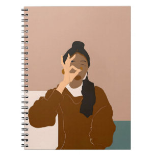 Minimalistisches Portrait-Notebook Notizblock