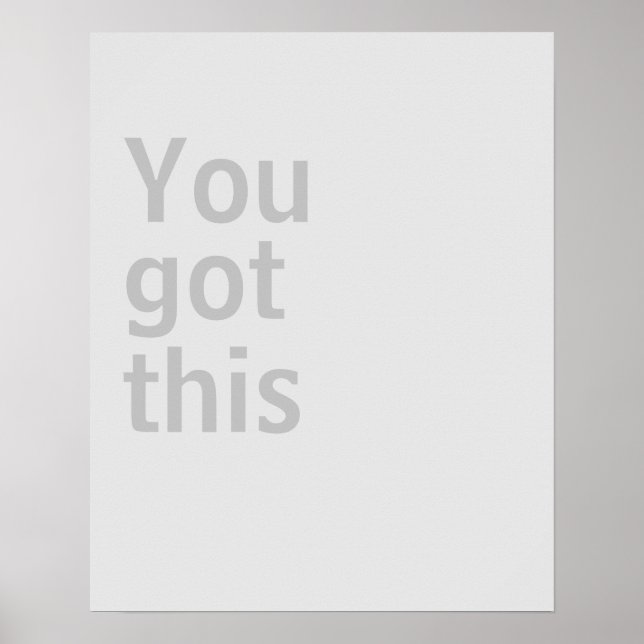 Minimalistisches Poster (Vorne)