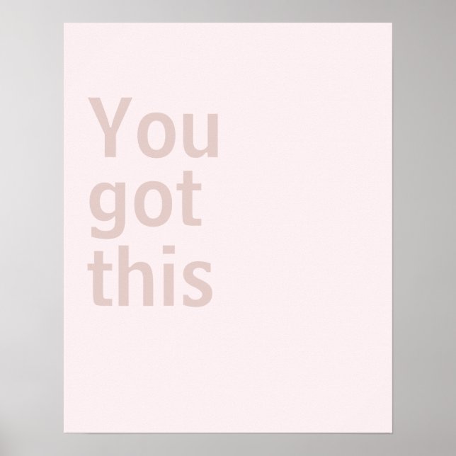 Minimalistisches Poster (Vorne)