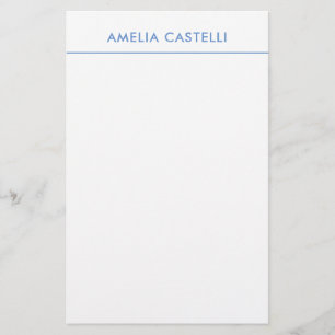 Minimalistisches Professionelles Einfaches Blau We Briefpapier