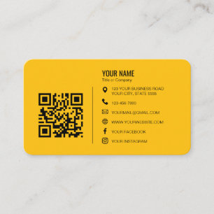 Minimalistisches professionelles Firmenlogo QR-Cod Visitenkarte