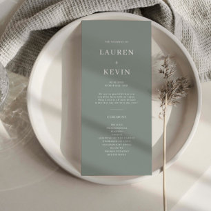 Minimalistisches Programm für einfache Hochzeiten