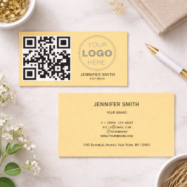 Minimalistisches QR-Code professionelles Design Visitenkarte