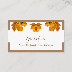 Minimalistisches Rahmendesign mit farbigem Blattwe Visitenkarte