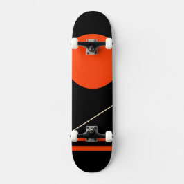 Minimalistisches Retro-Grafikdesign Skateboard