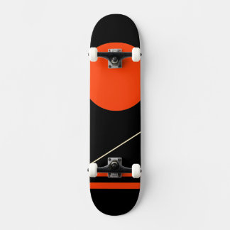 Minimalistisches Retro-Grafikdesign Skateboard