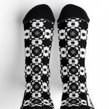 Minimalistisches Retro-Karamuster – monochromes De