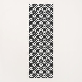 Minimalistisches Retro-Karamuster – monochromes De Yogamatte