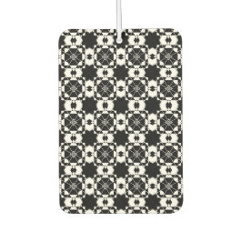 Minimalistisches Retro-Karomuster – monochromes De Autolufterfrischer