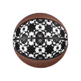 Minimalistisches Retro-Karomuster – monochromes De Mini Basketball