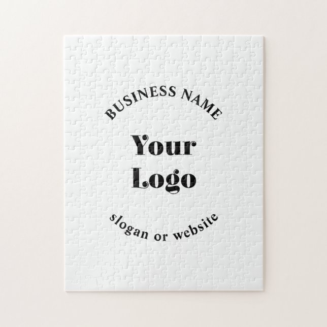 Minimalistisches Retro-Modern-Template für Ihr Log Puzzle (Vertikal)