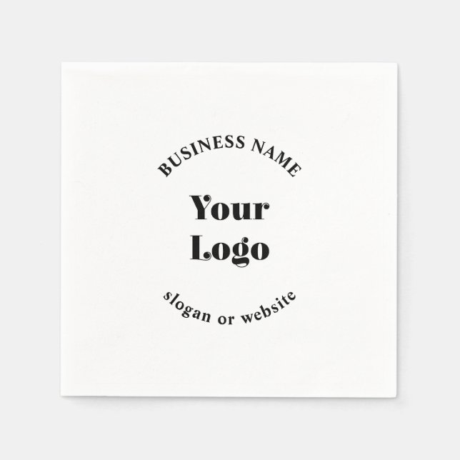 Minimalistisches Retro-Modern-Template für Ihr Log Serviette (Vorderseite)