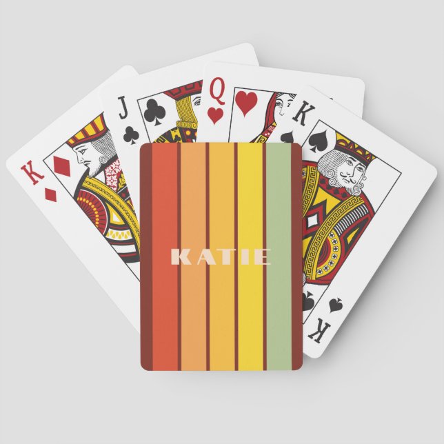 Minimalistisches Retro-neutrales Design Spielkarten (Rückseite)