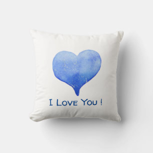 Minimalistisches romantisches Ich liebe dich Kisse Kissen