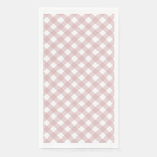 Minimalistisches rosa Farbmuster Kariert Serviette