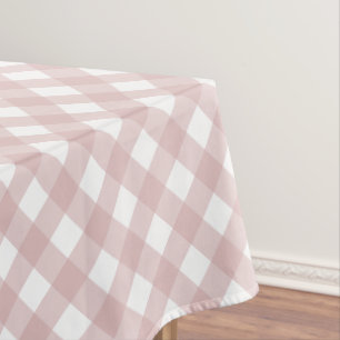 Minimalistisches rosa Farbmuster Kariert Tischdecke