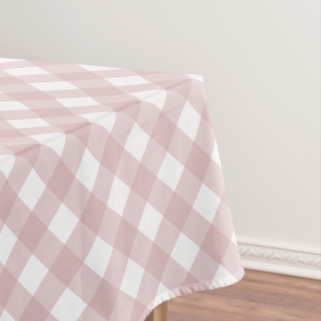 Minimalistisches rosa Farbmuster Kariert Tischdecke (Beispiel)