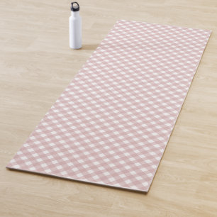 Minimalistisches rosa Farbmuster Kariert Yogamatte