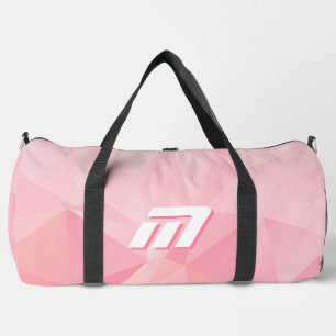 Minimalistisches rosa geometrisches motivierendes duffle bag