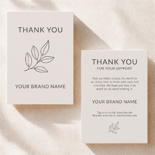 Minimalistisches Rosa Kleines Unternehmen Vielen D Mitteilungskarte