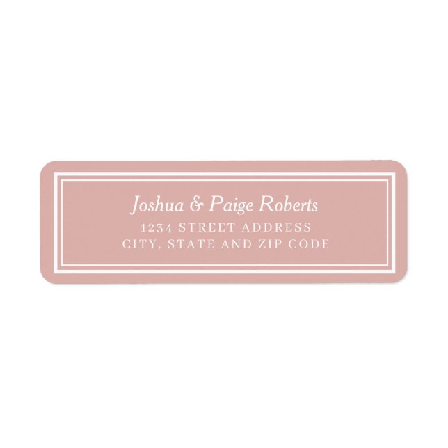 Minimalistisches Rosa Rosa Elegant (Vorne)