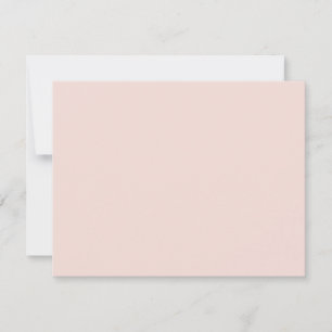 Minimalistisches Rosa, schlicht elegant und elegan Mitteilungskarte
