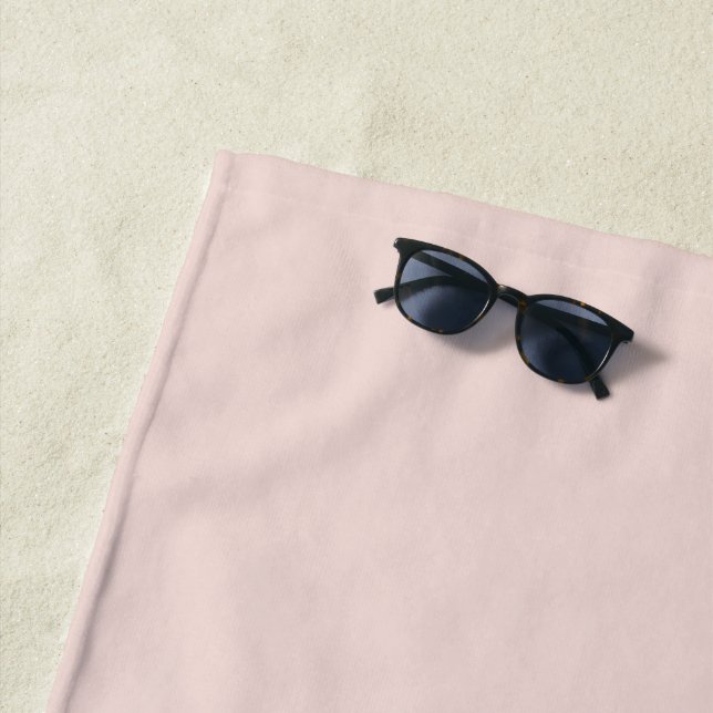 Minimalistisches Rosa, schlicht elegant und elegan Strandtuch (Beispiel)
