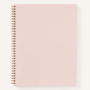 Minimalistisches Rosa schlichte kräftige Farbe ele Notizbuch