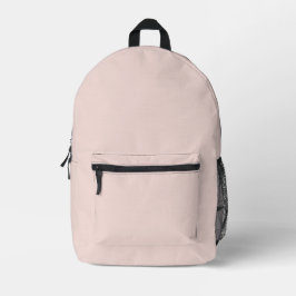 Minimalistisches Rosa schlichte solide Farbe mädch Bedruckter Rucksack