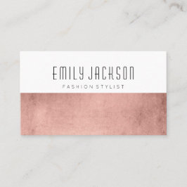 Minimalistisches Rosen-Gold Visitenkarte