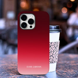 Minimalistisches Rot Case-Mate iPhone 14 Pro Max Hülle
