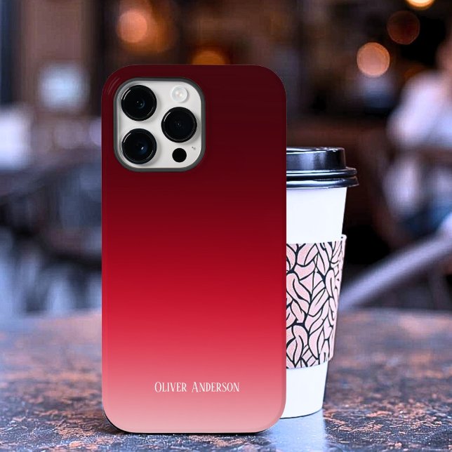 Minimalistisches Rot Case-Mate iPhone Hülle (Minimalist Red Case-Mate iPhone Case)