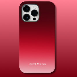 Minimalistisches Rot Case-Mate iPhone 14 Pro Max Hülle