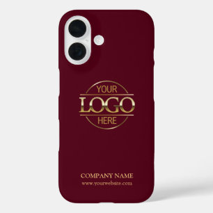 Minimalistisches rotes Promotion-Unternehmens-Logo iPhone 16 Hülle