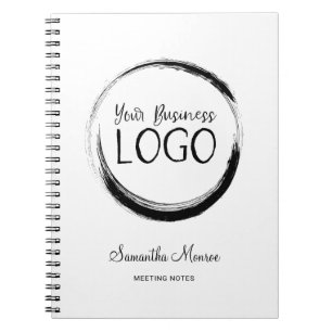 Minimalistisches Round-Business-Logo Notizblock