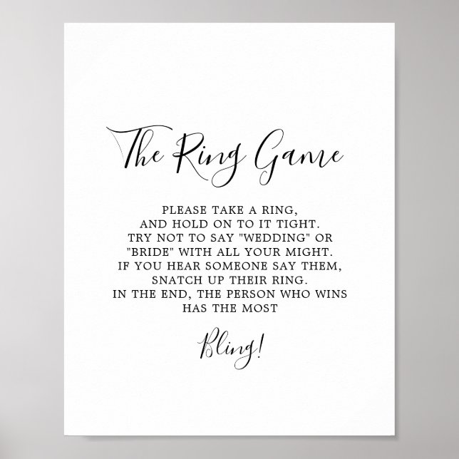 Minimalistisches Rufzeichen Poster (Vorne)