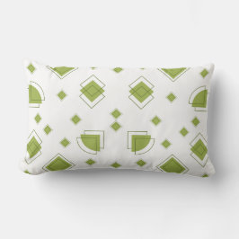 Minimalistisches Salbeigrünes Geometrisches Muster Lendenkissen