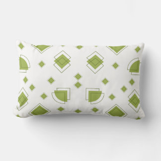 Minimalistisches Salbeigrünes Geometrisches Muster Lendenkissen