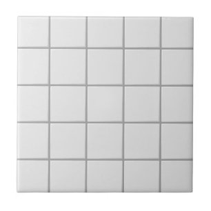 Minimalistisches sauberes weißes Quadratraster Fliese