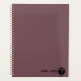 Minimalistisches Schiefer-Phlebotomie-Logbuch Planer