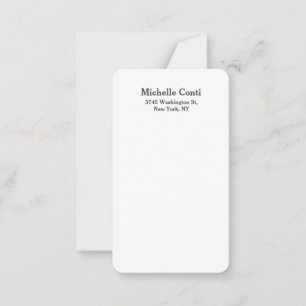 Minimalistisches Schlichtes Elegantes Modernes Mitteilungskarte